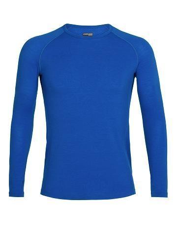 Base Layers Icebreaker BodyfitZone™ Merino 150 Zone Long Sleeve Crewe Thermal Top Męskie Niebieskie | PL 1585JPQJ